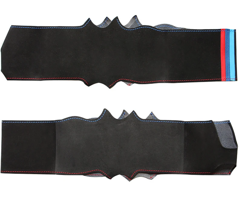 Black Suede Car Steering Wheel Cover for BMW F87 M2 F80 M3 F82 M4 M5 F12 F13 M6 F85 X5 M F86 X6 M F33 F30 M Sport 5.58.59