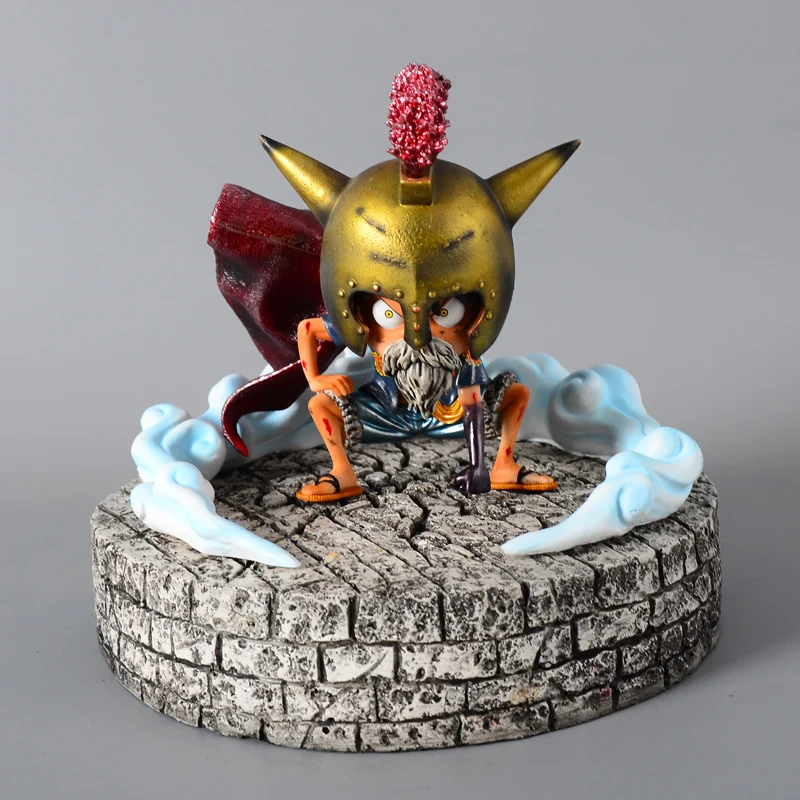 

21CM Anime Resin Red Flame Base Dolls Action Figure Accessories Combat Platform Model Scene Ver with Box