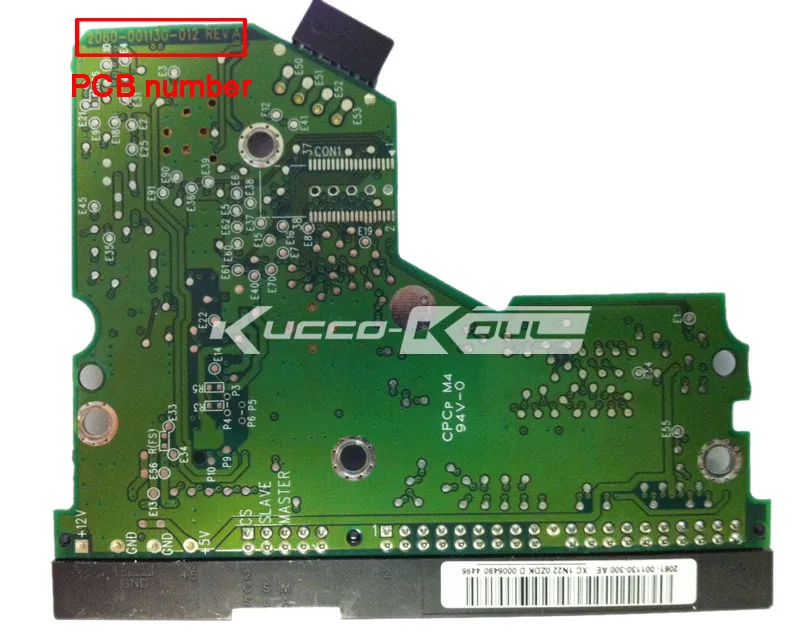 

HDD PCB circuit board 2060-001130-012 REV A for WD 3.5 IDE/PATA hard drive repair data recovery