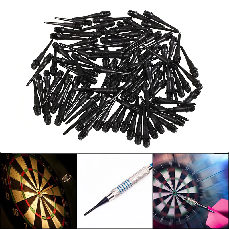 

50PCS Black Soft Tip Points For Soft Tip Darts Electronic Dart Tool Gift QZ0005