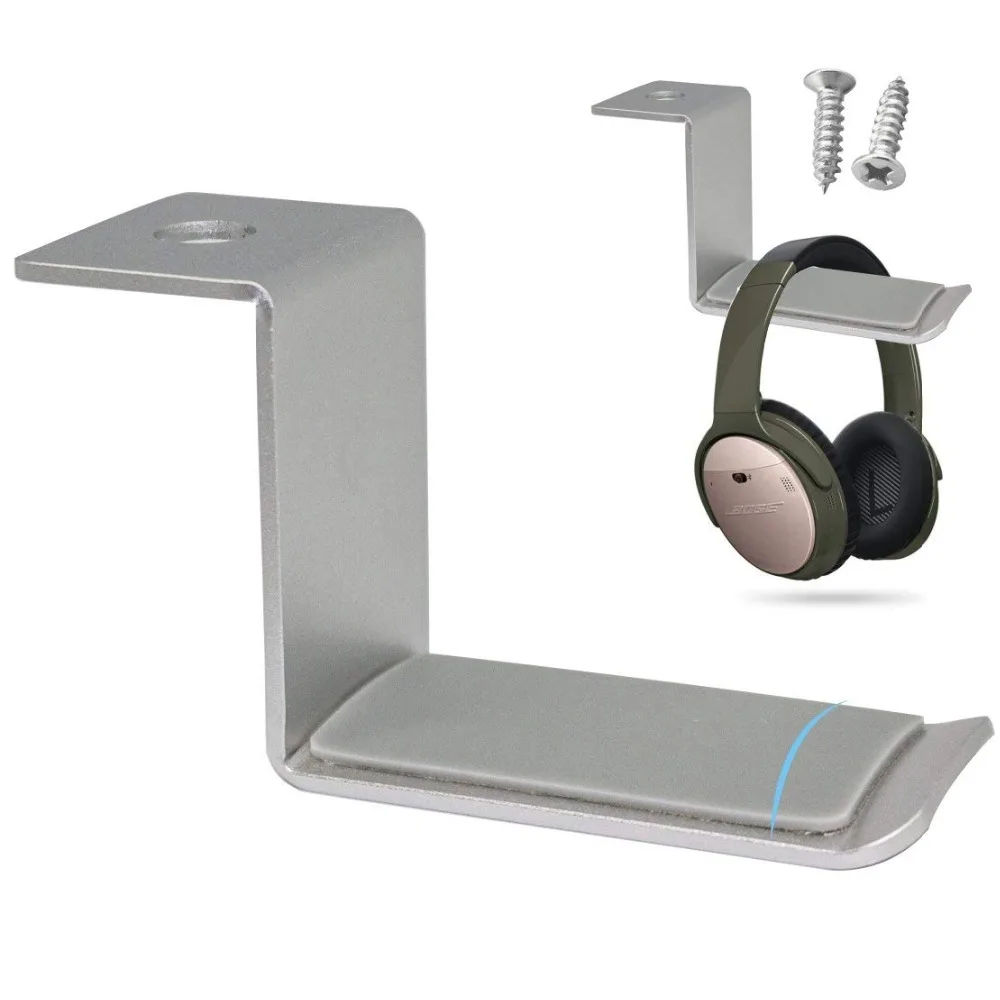 Under Desk Headphone Headset Mount Hanger Hook Holder 360ROTATE UNDER DESK HEADPHONE HOLDER 