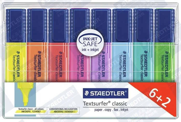 STAEDTLER Staedtler Textsurfer классический хайлайтер 364 WP4 WP8 неоновая ручка абсорбированная