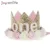 JOY-ENLIFE Flower Crown Newborn Headband Gold Birthday Crown 1 2 3 Year Number Priness Style Birthday Hat Baby Hair Accessory