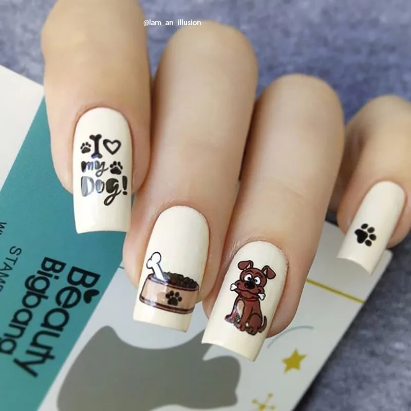 BeautyBigBang штамп для ногтей из нержавеющей стали дизайна шаблонные штампы Ретро