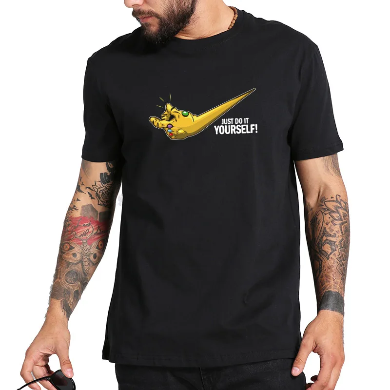 Titan Super hero Camiseta infinito robusto hero Anime Camiseta de alta calidad Camiseta de algodón puro Thanos razón