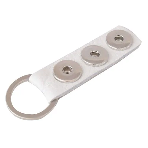 

Wholesale high quality hot selling white snaps Keychain buttons Keychain factory snaps buttons KB0901-K3