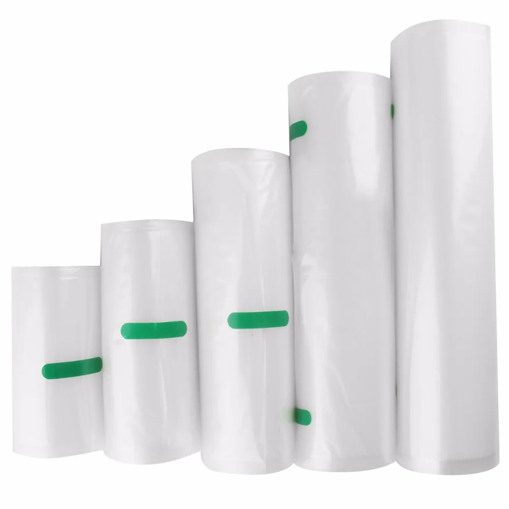 12/15/20x500 سنتيمتر لفة فراغ الغذاء حقيبة التخزين ختم الطازجة حفظ السداده سلامة التوقف ل المطبخ الفاكهة الخضار غطاء