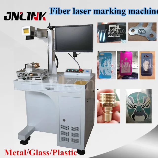 Desktop Optical Fiber Animal Ear Tag Metal Jewelry Laser Marking