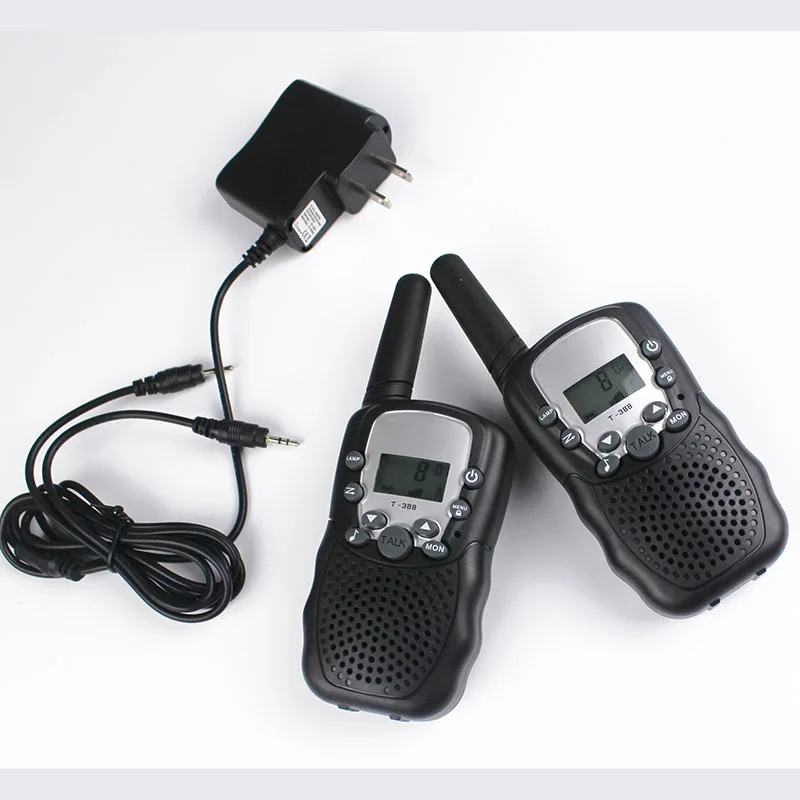 FRS GMRS 22CH radio walkie talkie pair T388 walky talky 99 code VOX