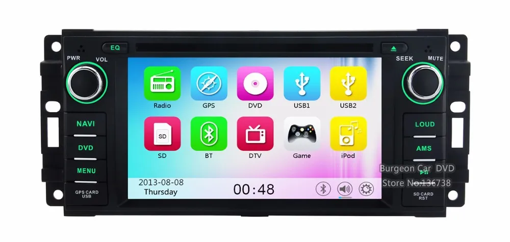 Perfect Touch Screen Car DVD Player For Jeep Commander Grand Cherokee Compass Wrangler Unlimited DODGE Caliber Radio Ipod GPS Navigation 23