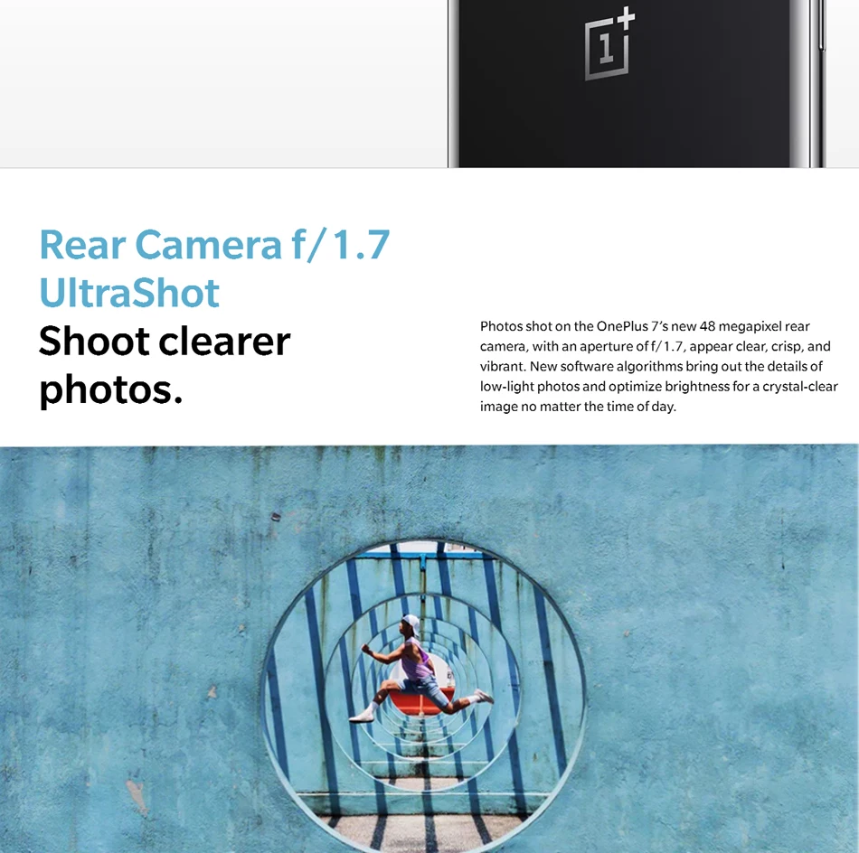 Глобальная ПЗУ Oneplus 7 Смартфон Snapdragon 855 6,4" 48MP разблокировка экрана мобильного телефона