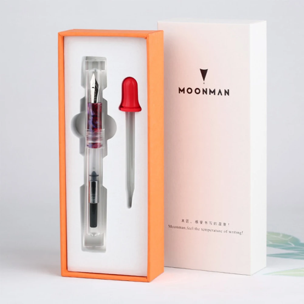 

Gift Writing Screw Cap Calligraph Practice Business Ink Home Office Transparent Student Iridium Fine Nib Smooth Fountain Pen