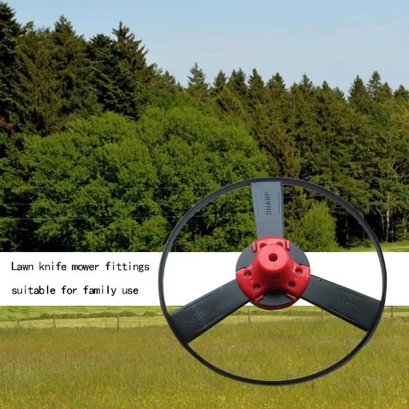 Lawn Grass Trimmer Head Solid Steel No String Head Gas Trimmer Outdoor Garden Grass Cutter Accessories
