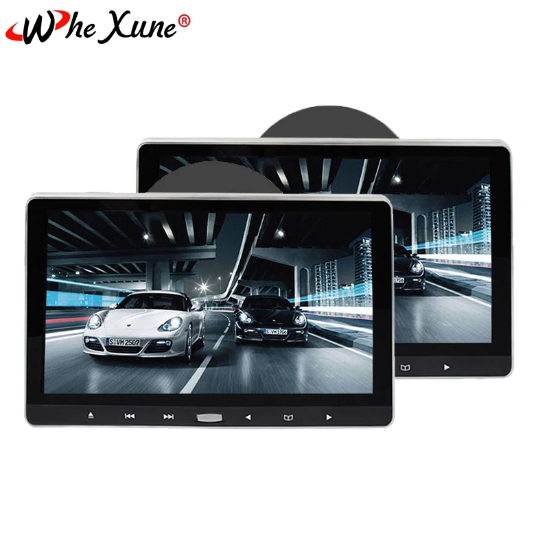 WHEXUNE Новый 11 6 дюймов Автомобильный подголовник монитор сенсорная кнопка DVD плеер