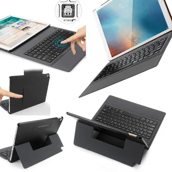 

Russian/Hebrew/Spanish Wireless Bluetooth Keyboard Case Stand Leather Magnet Smart Funda Cover For Apple iPad Pro 12.9" 2017/5