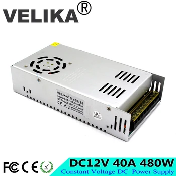 

Single Output Universal DC 12V 40A 480W Switching Power Supply Transformer AC 110 220V Input to DC12V UPS For Led Strip Lamp