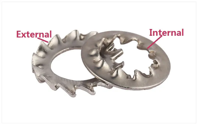 5Internal External Tooth Lock Washers M3 M4 M5 M6 M8 M10 M12 M14 M16