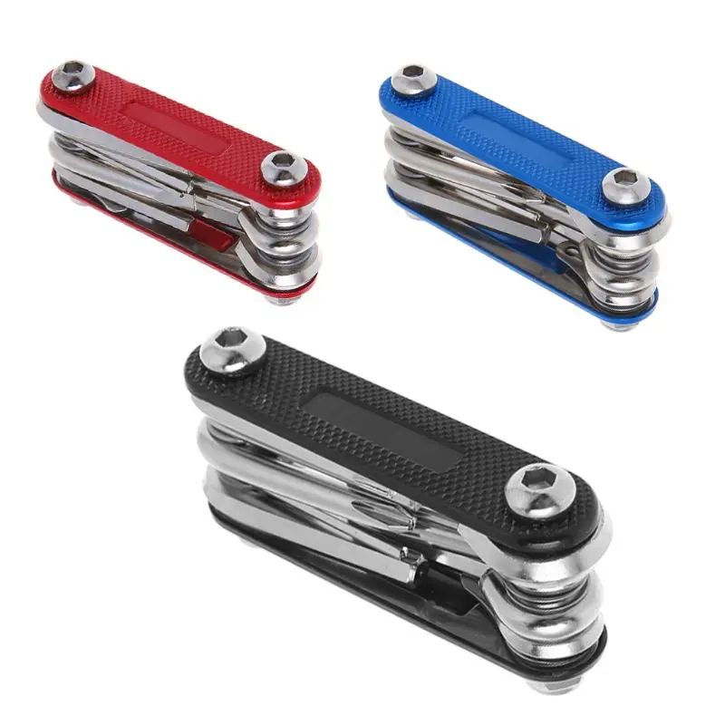 

Bicycle Repair Wrench Tool Multi Functional 10 In 1 Kit Screwdriver Hexagonal Spoke Wrench Spanner MTB Bike Supplies W20