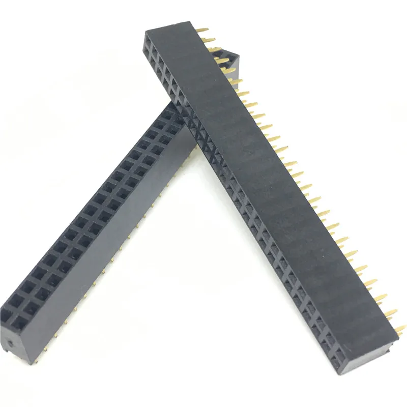 10 Pcs Per Lot 2.54mm 2x25 Pin 50 Pin Female Double Row Straight Pin Header Strip 5
