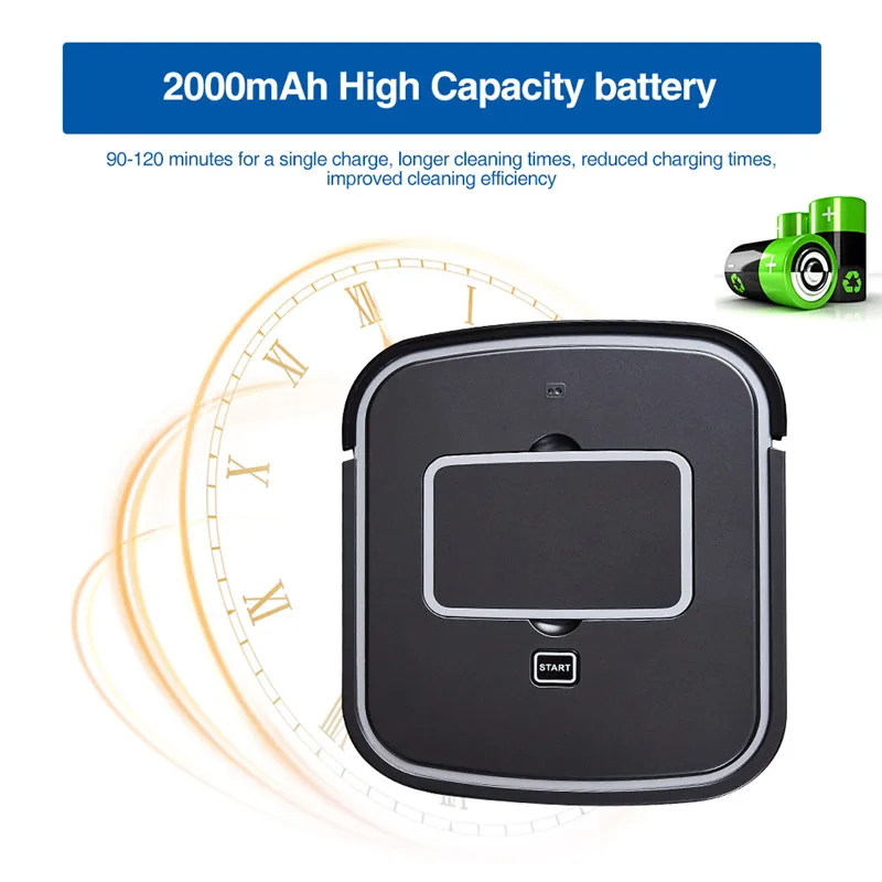 Cleaner Robot Slim Design Sweeper Intelligent Vacuums Robot Control Charge Dust Sterilize Smart Cleaning For Home DryWet Drag21 (7)