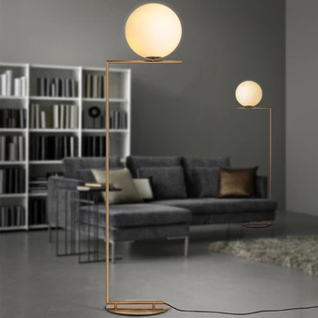 

JAXLONG Modrn Gold Iron Floor Lamp E27 Crystal Light LED Light Foyer Study Dinning Room Bedroom Living Room Hotel Decorative