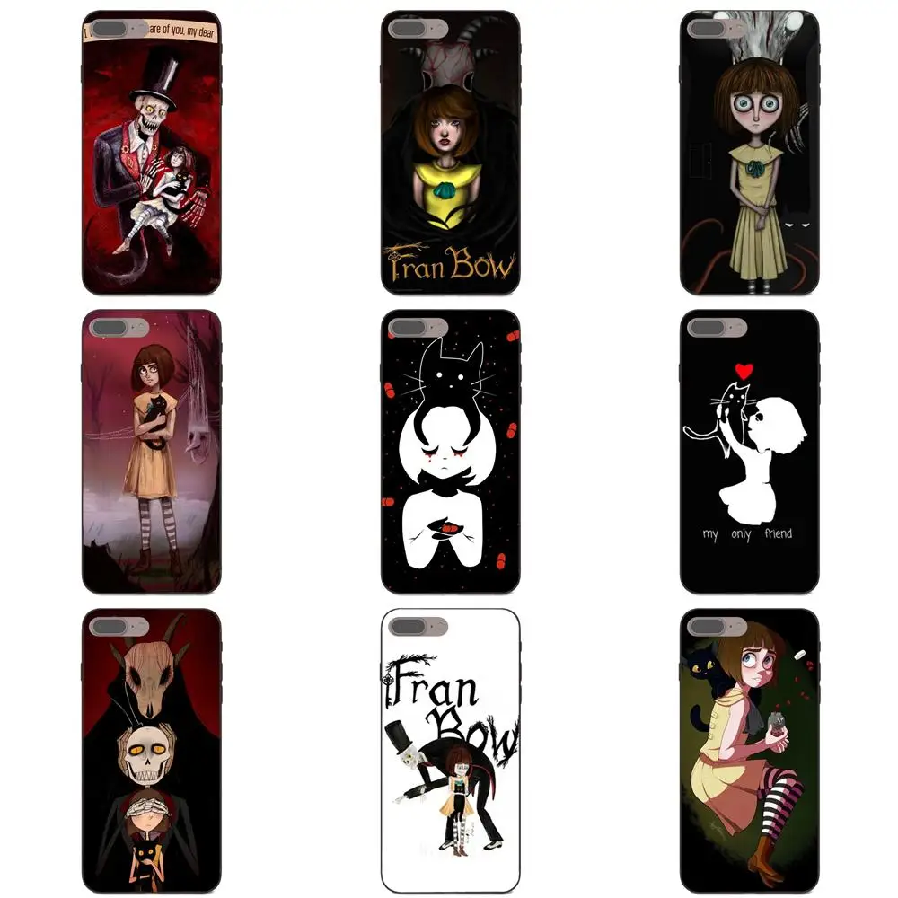 

Soft Silicone TPU Black Cell Phone For Xiaomi Mi Mix Max Note 2 2S 3 5X 6 8 SE A1 Play F1 Fashion Game Fran Bow Horror Girl