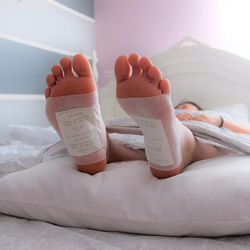 Детоксикационные Пластыри для ног, бамбуковые подушечки для ног для удаления токсинов и токсинов, облегчающие боль, эффективный уход за ногами на растительной основе