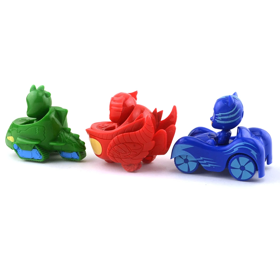 

A doll of Anime 7cm Cartoon Hero Display Toy Car With Pajas Action Figures Not RC car Toys For Children Birthday Christmas Gift