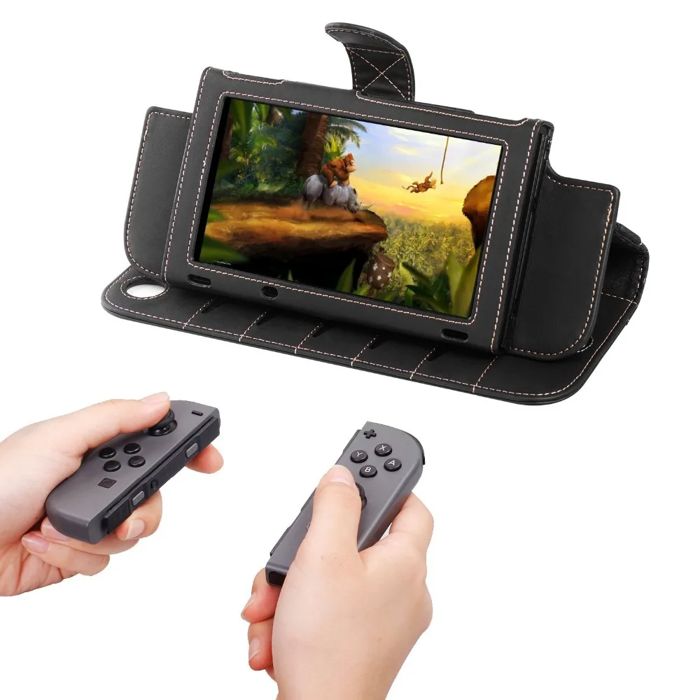 Для Nintendo Switch бумажник Стиль переносной чехол из искусственной кожи защитный с
