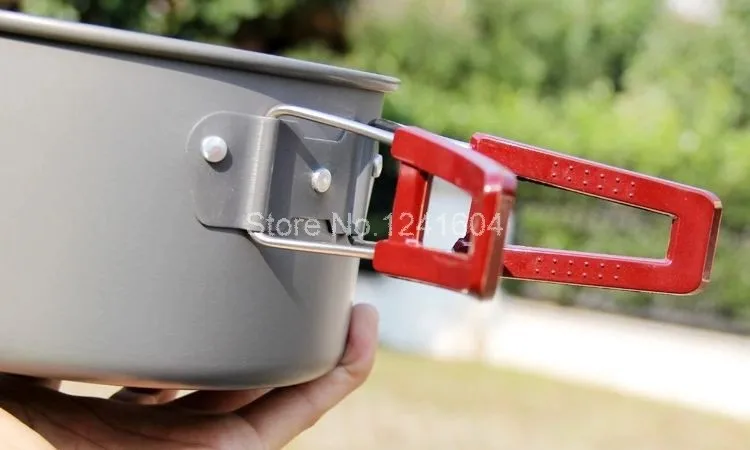 Pessoas de Vendas Conjuntos de Panela de Acampamento ao ar Bordo Fogo Cozinhar Grupo Piquenique Livre Panelas Frigideira - Caldeirão Tea Pot Fmc-204 720g 2-3 11 High Quality Esporte e Lazer