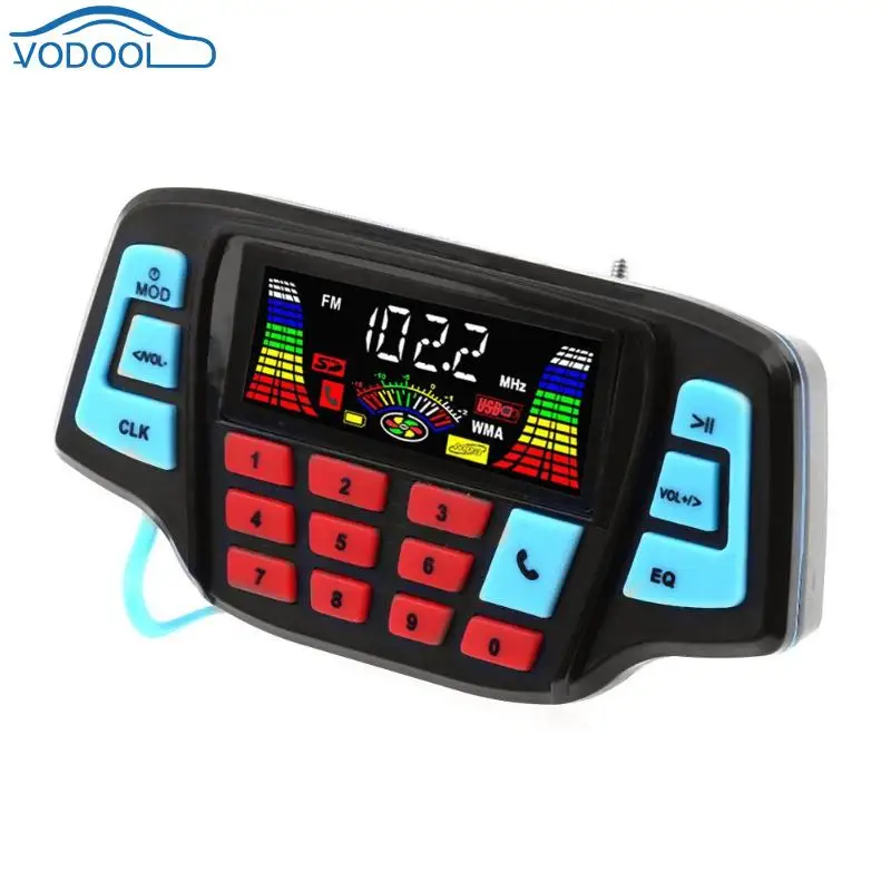 VODOOL мотоцикл MP3 колонки мотор Руль аудио система USB TF Bluetooth FM радио встроенный микрофон автомобильные аксессуары