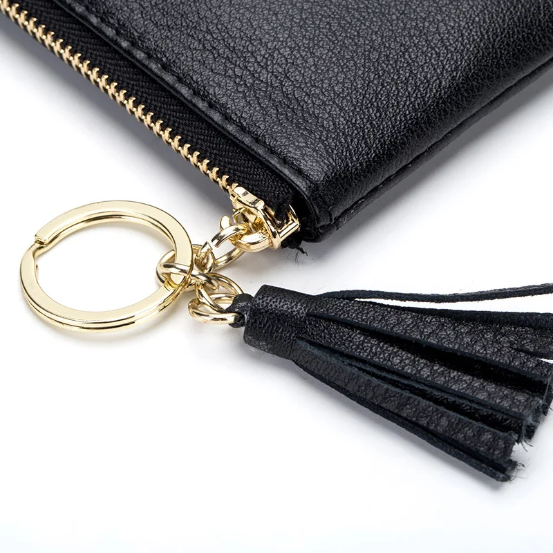 Модные женские мини портмоне из натуральной кожи карман для монет для женщин Женские Простые сумки для ключей из воловьей кожи