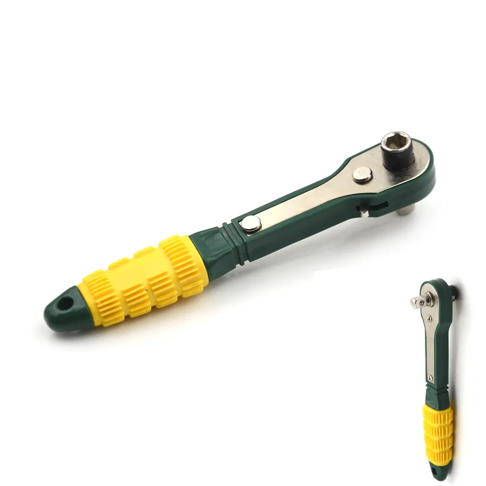 

1 Pcs Wrench Portable 1/4" Screwdriver Quick Ratchet Socket Wrench Hand Tool 14.3*3.2 Cm