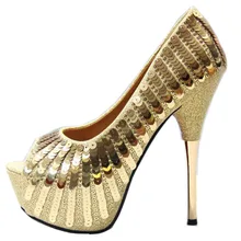 Spring and summer women shoes fish mouth shoes super high heel sequins elegant women's shoes sexy gold wedding shoes цена Spring and summer women shoes fish mouth shoes super high heel sequins elegant women's shoes sexy gold wedding shoes цены онлайн