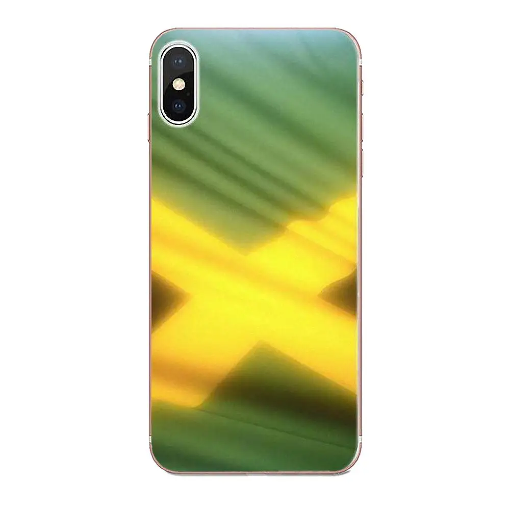 ТПУ чехлы для телефонов Apple iPhone 4 4S 5 5C 5S SE 6 6S 7 8 Plus X XS Max XR Ретро ямайский