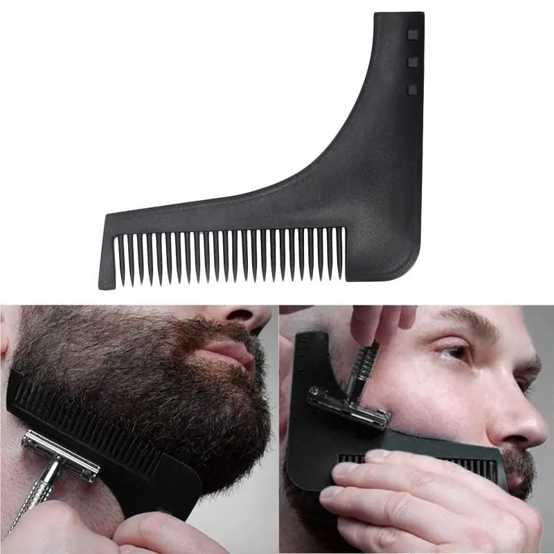 Новое поступление мужские бороды формирующий стиль формирующий гребешок мужские бороды расчески красота инструмент для волос борода отделка Шаблоны