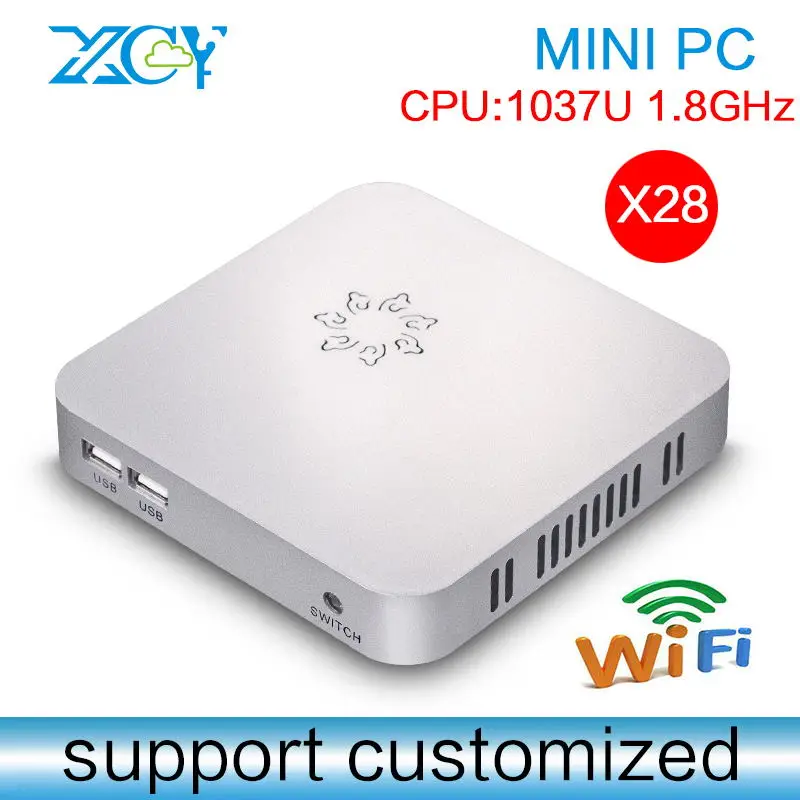  C1037U 1.8GHz 2g ram 16g ssd wifi X-28 32bit mini pc x86 cheap mini pc lowest price thin client Support Windows xp/7 