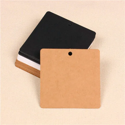 Wholesale 300pcs cardboard blank hang tag Gift Hang tag DIY/brown