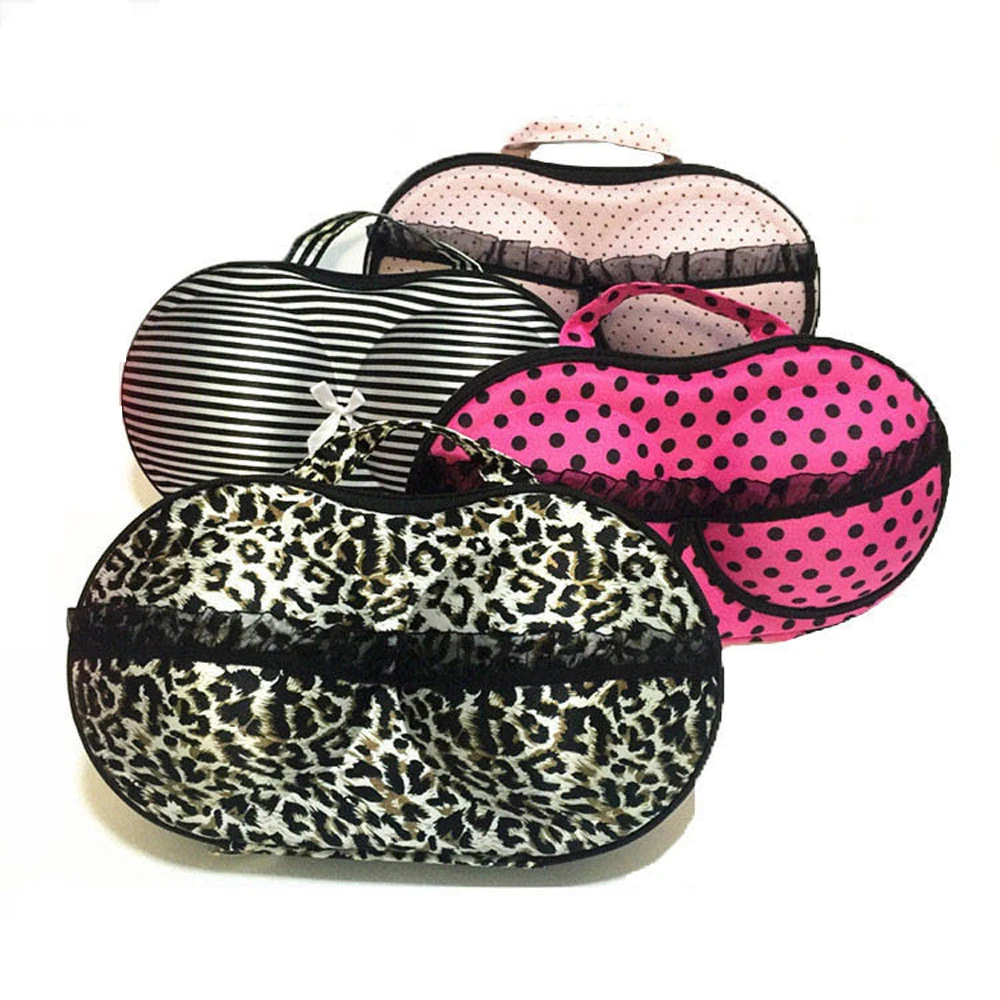 

New Portable Protect Travel Mesh Protect Bra Underwear Lingerie Box Package Lingerie Organizer Case Cute Bra Bag Storage Boxes