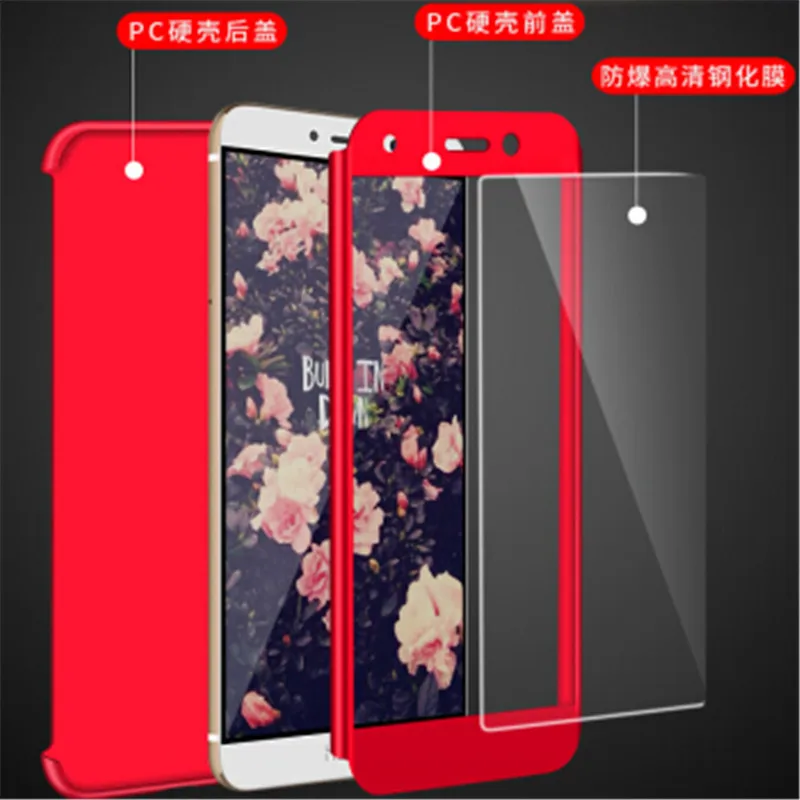 Закаленное стекло для Huawei Y7 Prime передняя и задняя крышка полное покрытие корпуса