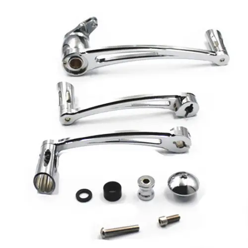 

Motorcycle Deep Cut Brake Arm Kit Shift Lever W/ Toe Shifter Peg For Harley Touring 14-UP Chrome Set