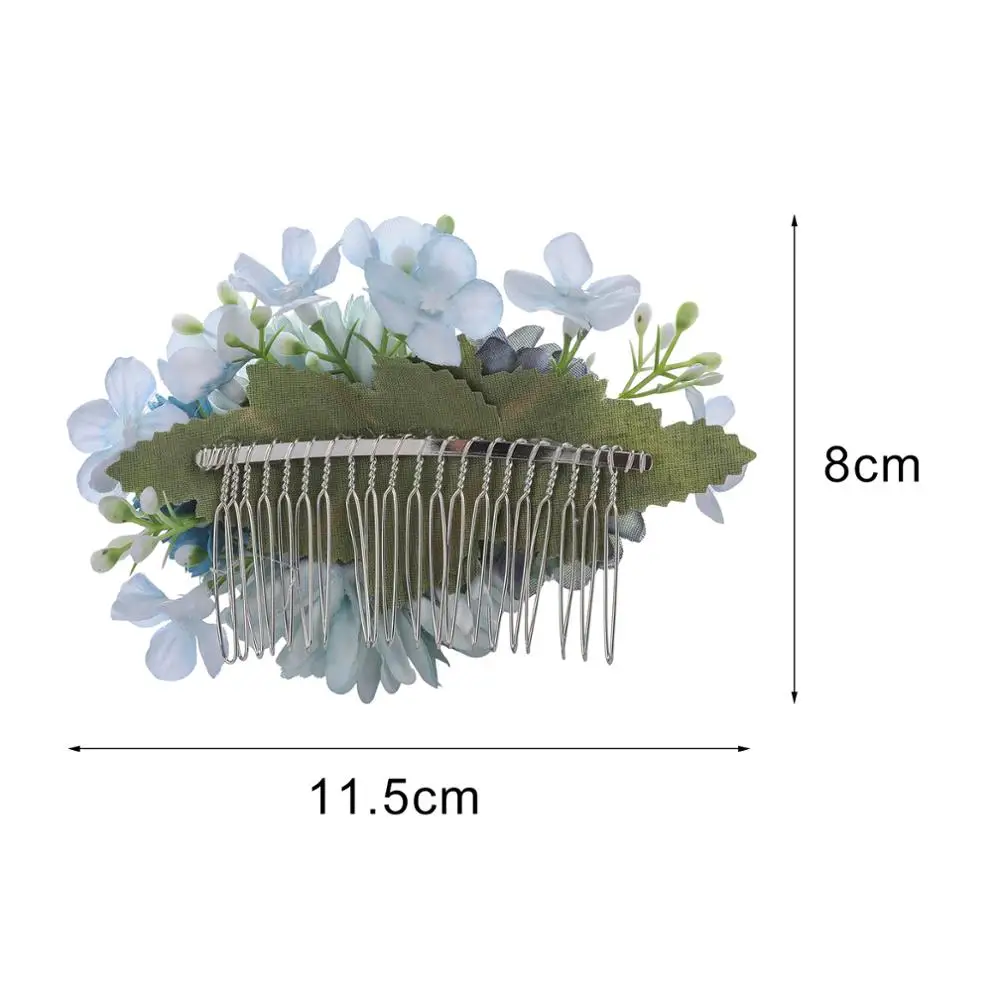 Haimeikang искусственный цветок свадебный гребень для волос вечерние женские цветочные гортензии волос гребни головной убор невесты аксессуары для волос
