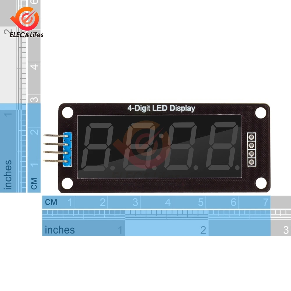 TM1637 4 бита цифровой светодиодный модуль дисплея для Arduino I/O 7 сегментов 0,56 дюймов часы красный зеленый синий трубка серийный драйвер платы Пакет