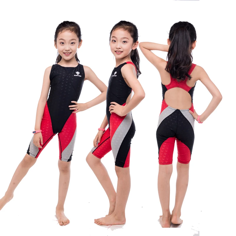 HXBY Sharkskin спортивный купальник для девочек, детский цельный купальник для женщин, Kneeskin, женские купальники для плавания, костюм для женщин
