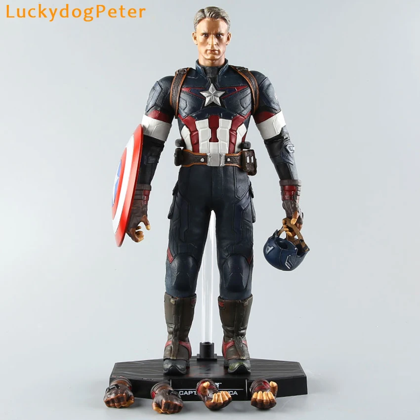 Captain America 12 inch Action Figure Captain America Doll PVC ACGN figure Garage Kit Toy