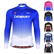 2019 Team Pro Cycling Jersey Tops Summer Long Sleeve Racing Mtb Clothing Mens Bicycle Jerseys Mountain Bike Shirt Men Sportswear