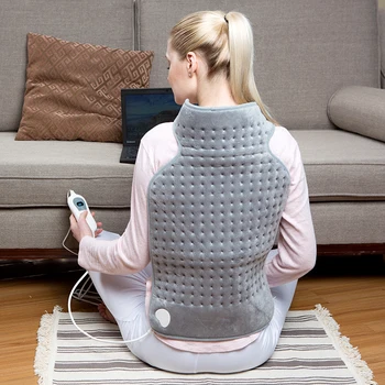 

Bellavie 63*42 CM cosy fleece heating pad for Cushion and neck and back Warmer Electric for warmer and relief(220V EU Plug)