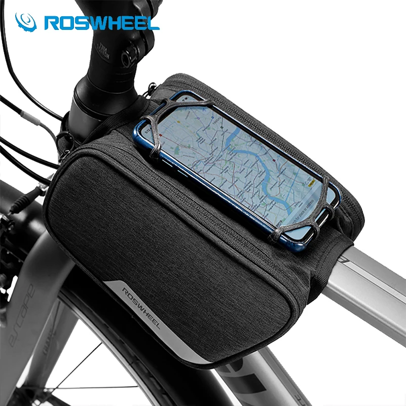 ROSWHEEL 1.5L сумка для велосипеда с держателем телефона Водонепроницаемый верхней