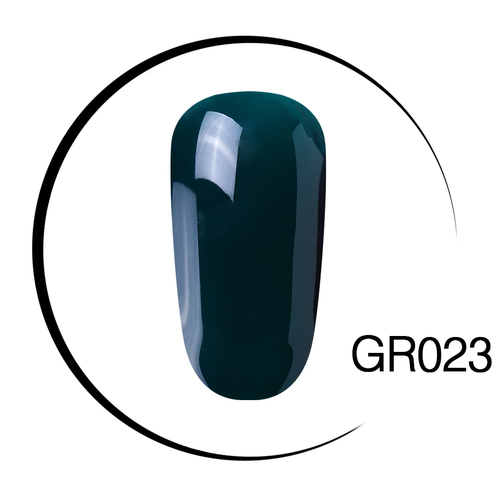 Elite99 Гель-лак для ногтей высокого качества для маникюра, салонов, 10 мл, зеленый цвет, отмачиваемый органический УФ-светодиодный Гель-лак для ногтей - Цвет: GR023