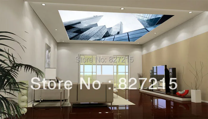 

SV-2543 hot seller ceiling material with ceiling downlight mansion overlooking pvc ceiling film for living room decoration